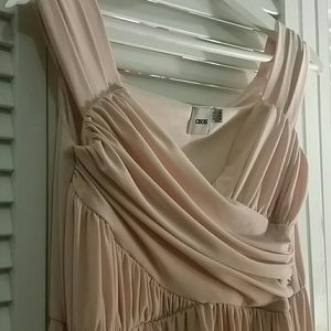ASOS Blush Off Shoulder Maxi Dress Sz 10